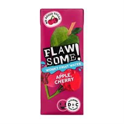 Flawsome! | Apple & Sour Cherry Wonky Fruit Water Carton 200ml | 200ml