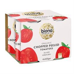 Biona | Organic Chopped Tomatoes 4-pack - 4x400g | 1600g