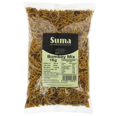 Suma's Vegan Bombay Mix - Spicy, Nutty, Crunchy and Delicious Snack!