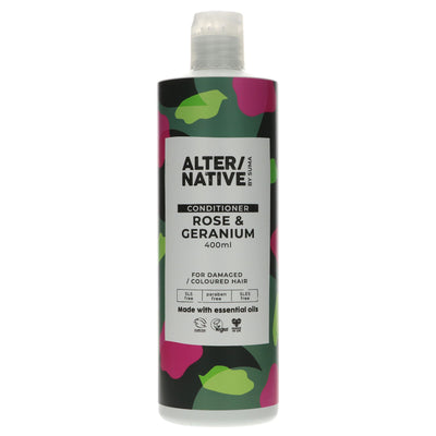 Alter/Native | Conditioner - Rose & Geranium - Damaged/coloured hair | 400ml