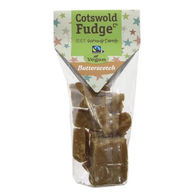 Vegan Butterscotch Fudge - Fairtrade, Gluten-Free, No Added Sugar, Vegan. Handmade in Cotswold. Indulge guilt-free!