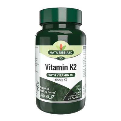 Natures Aid | Vitamin K2 (MenaQ7) | 30caps