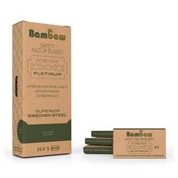 Bambaw | Bambaw | 100 razor blades (20 pack of 5 blades) | 100unit