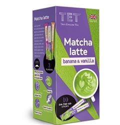 True English Tea | ??? MATCHA LATTE BANANA & VANILLA 10x10g in sticks | 10 sachet