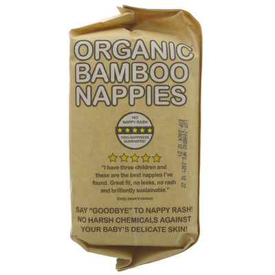 Beaming Baby | Organic Bamboo Nappies Size 2 - 5-8kg, 30 pcs/bag | 30