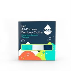 Seep | 100% Bamboo All Purpose Cloths 3 Pack | 90g