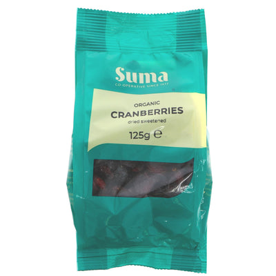 Suma | Cranberries - organic - Great for cooking & snacking | 125g