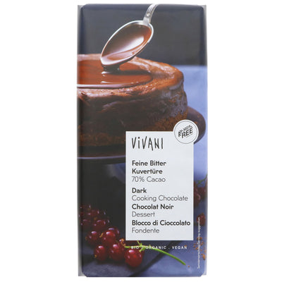 Organic Dark Cooking Chocolate - No Added Sugar - Vegan