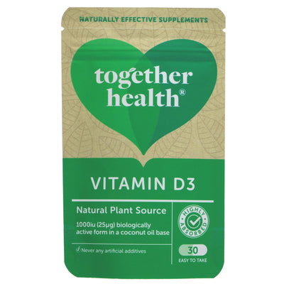 Vegan Vitamin D3 | Together Health | 30 | Gluten-Free & Plant-Based Source from Remote Mountains.