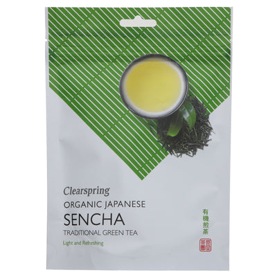 Clearspring Organic Sencha Loose Tea: Pure, refreshing, vegan tea for any time, with no VAT.