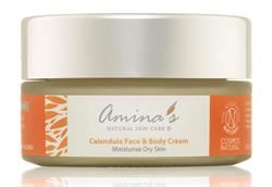 Amina's Natural Skincare | Organic Calendula Face & Body for Normal to Dry Skin 120ml | 120ml