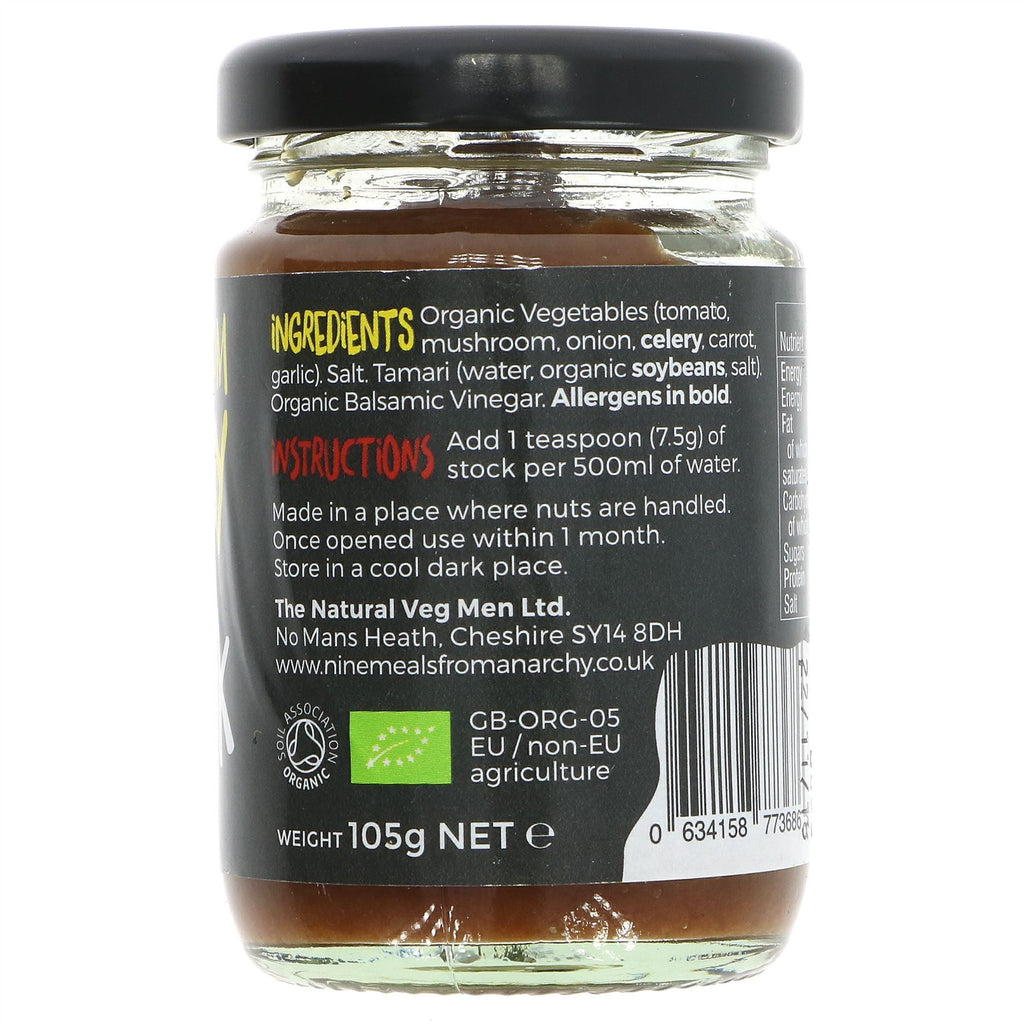 Nine Meals From Anarchy | Real Veg Stock - Umami | 105G