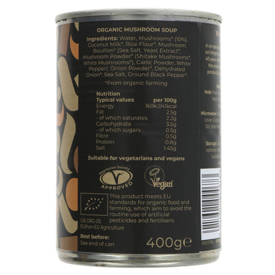 Suma | Organic Mushroom Soup - with Creamed Coconut | 400g