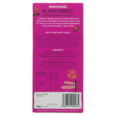 Montezuma's | Black Forest Gateau Bar | 90G