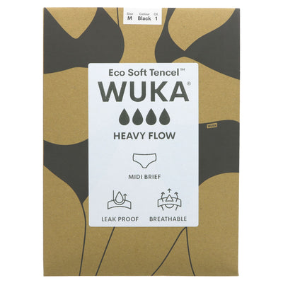 WUKA Ultimate Heavy Flow M: Eco-friendly period pant for heavy flow. Holds 20ml of blood, wear for 8hrs+ confidently. Vegan & reusable..