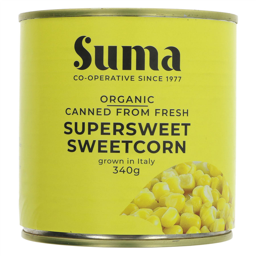 Suma | Supersweet Sweetcorn - Organic - Naturally Super Sweet | 340g