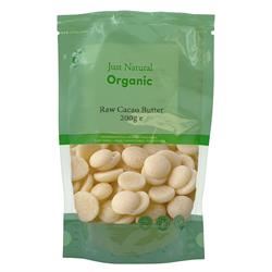 Just Natural Organic | Organic Cacao Butter Raw 200g | 200g