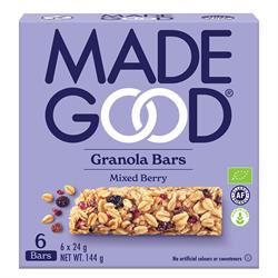 MadeGood | MadeGood Granola Bar Mixed Berry 6 x 24g Multipack | 6 x 24gpack