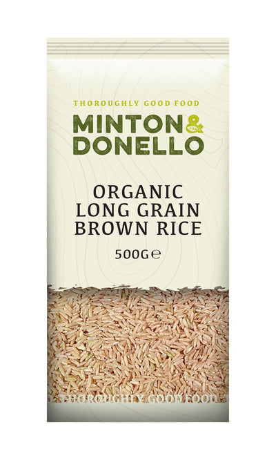 Minton & Donello | Organic Long Grain Brown Rice | 500g