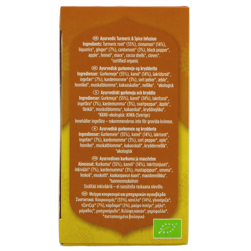 Yogi Tea | Turmeric Chai - Turmeric, Cinnamon, Ginger | 17 bags