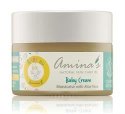 Amina's Natural Skincare | Natural Aloe Vera Baby Cream for Face & Body 50ml | 50ml