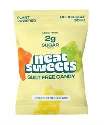 Neat Sweets | Neat Sweets Low Sugar Plant Based Sour Citrus Gummy Bears 50g | 50g