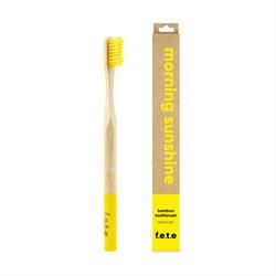 From Earth to Earth | Bamboo Toothbrush Morning Sunshine - Yellow Medium 1 Unit | 16g