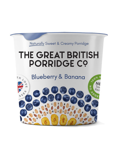 The GB Porridge | Blueberry and Banana - Pot | 60g