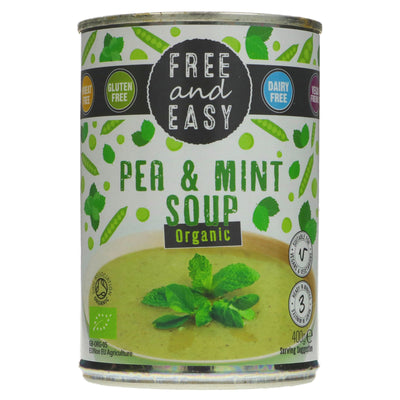 Organic Pea & Mint Soup - Gluten Free, Vegan. Indulge in deliciously healthy soup from Free & Easy.