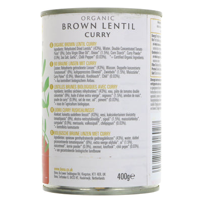 Biona | Brown Lentil Curry | 400G