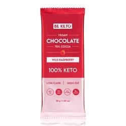 BeKeto | BeKeto - Vegan Keto Chocolate + MCT Wild Raspberry 80g | 80g