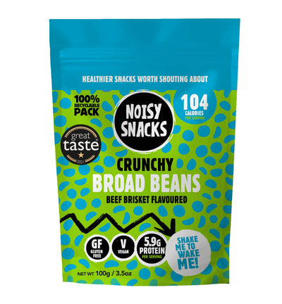 Noisy Snacks | Crunchy Broad Beans Beef Brisket | 100g