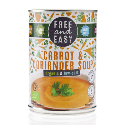 Free & Easy | Org Low Salt Carrot & Coriander Soup | 400g