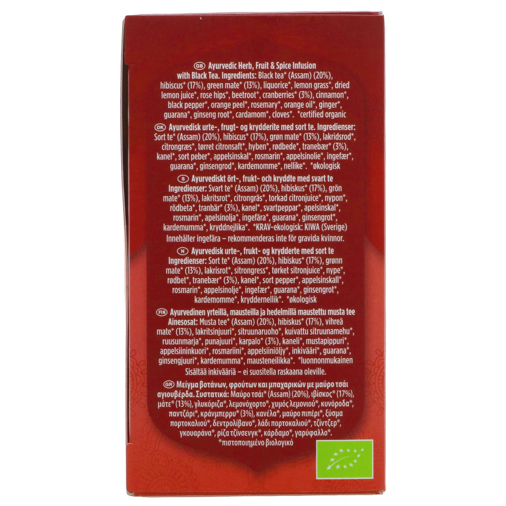 Yogi Tea | Positive Energy Cranberry Hib - Mate, Hibiscus, Cranberry | 17 bags