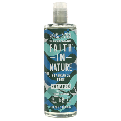 Faith In Nature | Fragrance-Free Shampoo | 400ML | Vegan, Natural, and Hypoallergenic