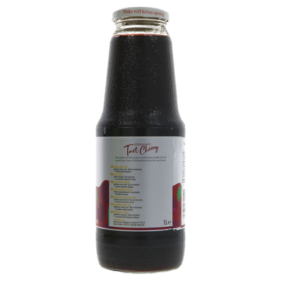 Organic Tart Cherry Pure Superjuice - Healthy and Vegan-friendly, 1L bottle