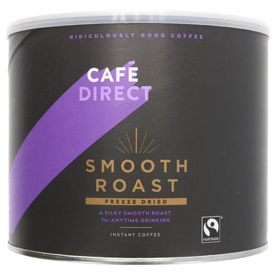 Fairtrade & Vegan Cafe Direct Smooth Roast 500g - Silky Instant Coffee