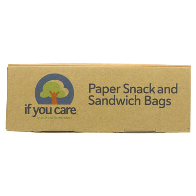 If You Care | Sandwich & Snack Bags - Paper - 19x16x6cm, Unbleached | 48 bags