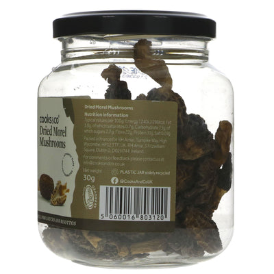 Cooks & Co Dried Morel Mushrooms - Rich, Earthy flavour. Perfect for sauces, risottos & vegan-friendly dishes.