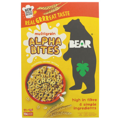 Delicious multigrain Alphabites cereal - vegan & high in fiber, low GI coconut blossom nectar sweetened.