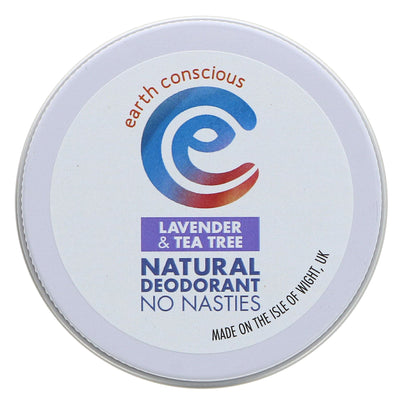 Earth Conscious | Natural Deodorant - Lavender | 60g