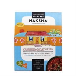 Naksha Recipe Kits |  Jamaican Curry Rice & Beans Recipe Kit 667g Serves 2 | 667g