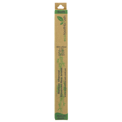 Ecotoothbrush | Adult - Soft - Bamboo Handle,Charcoal Bristle | 1