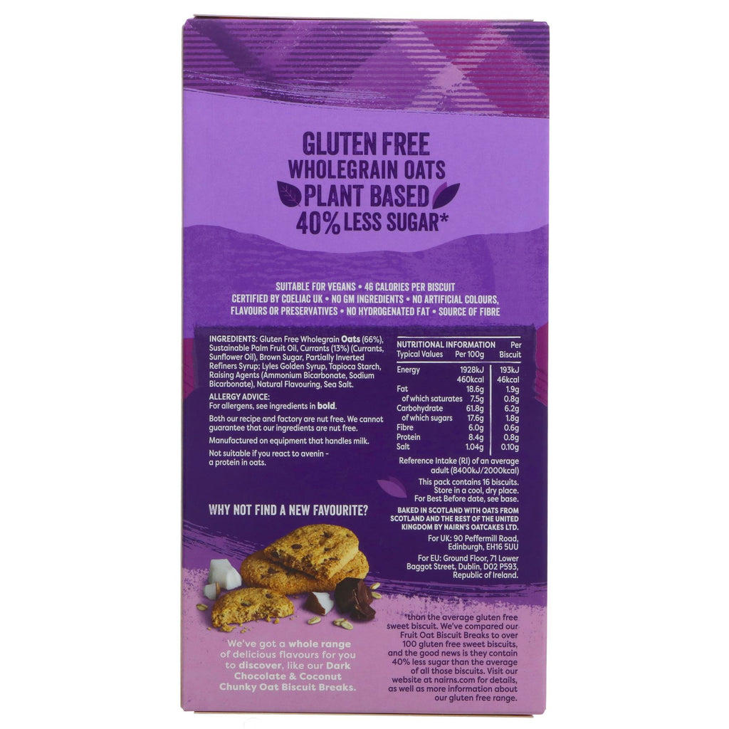 Nairn's | GF Biscuit Breaks Oat & Fruit | 160g