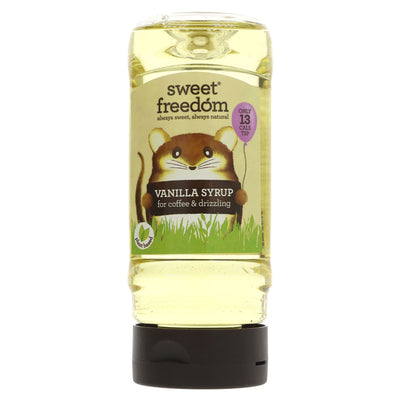 Sweet Freedom Vanilla Syrup: Natural, Vegan, Allergen-Free, Perfect for Cooking & Baking.