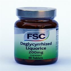 FSC | Deglycyrrhized Liquorice 200mg 60 Tablets | 60 tablet