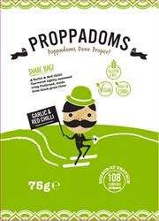 Proppadoms | Garlic & Red Chilli Proppadoms 75g | 75g