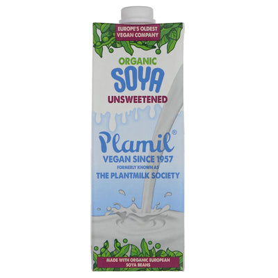 Organic Soya Milk Heritage - Unsweetened: gluten-free, vegan, perfect for cereals & recipes.