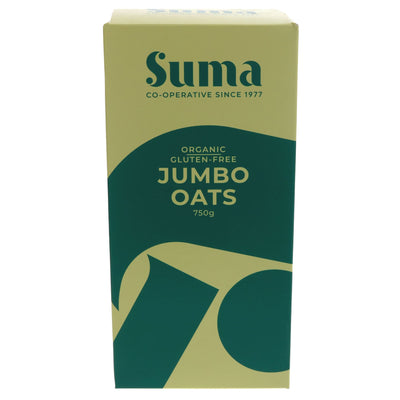 Suma Jumbo Gluten Free Organic and Vegan Oats for Breakfast and Baking, Grown in Scotland - Nutty Flavor and No VAT!