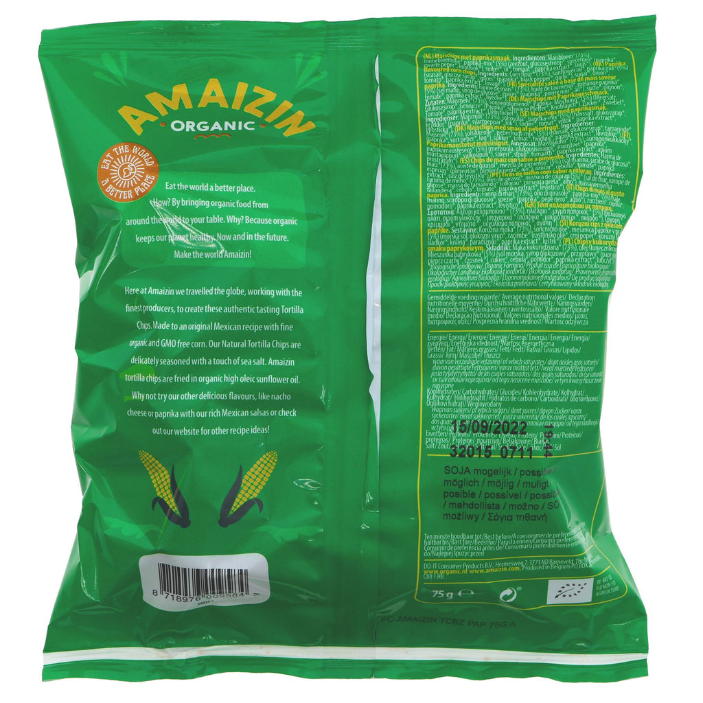 Amaizin | Bio Corn Chips Paprika | 75G